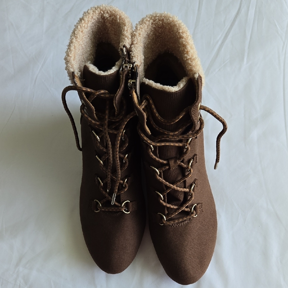 Dr. Scholl's Brown Lace Up Boots